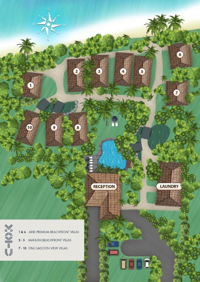 Motu Beachfront Art Villas 拉罗汤加 外观 照片